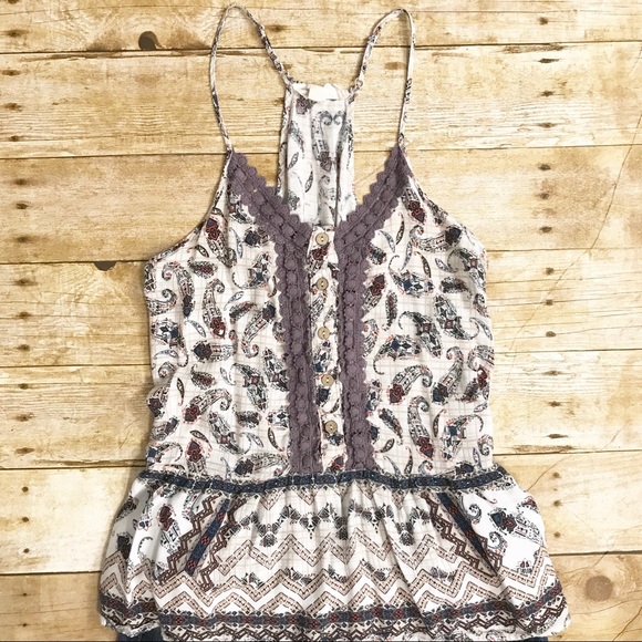 Sweet Wanderer Tops - 🌿 BOHO PEPLUM TANK 🌿